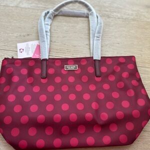 Kate Spade Red Polka Dot Tote